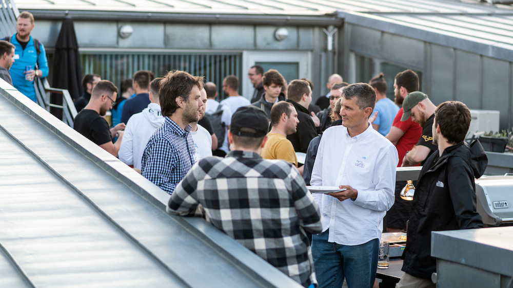 The meet up took place on our terrace in Karlín